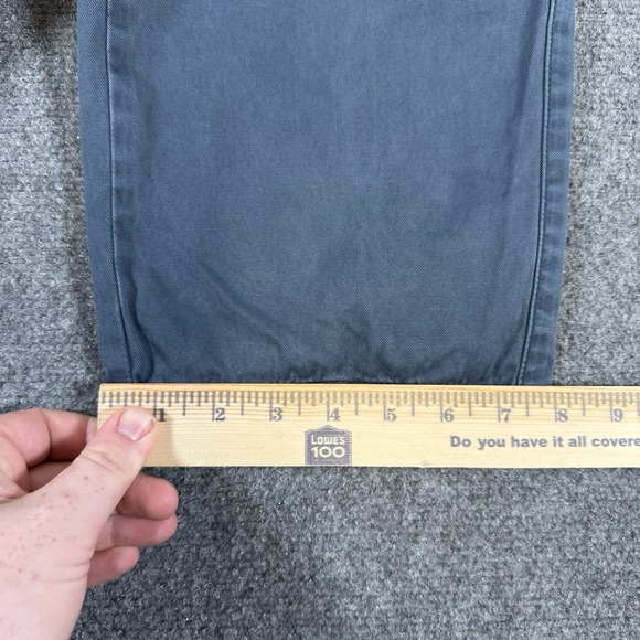 Peter Millar Pants Mens 40x30 Blue Chino Pima Cotton Casual Golf Flat Front - Picture 11 of 12